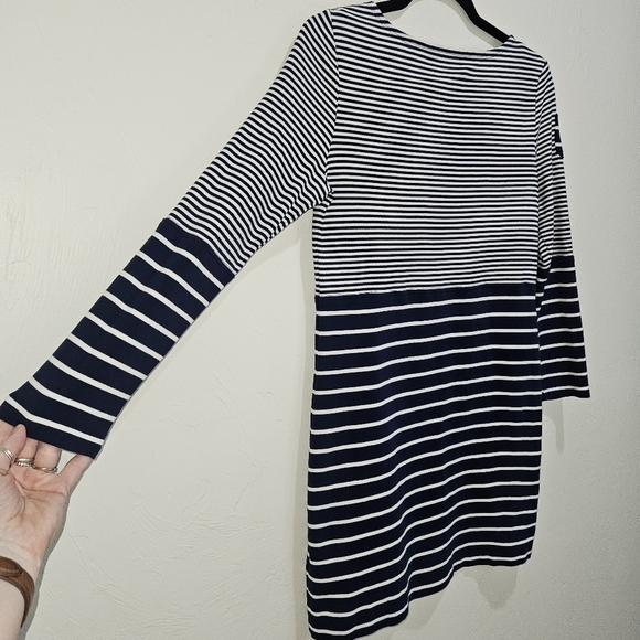 Vineyard Vines Dress Extra Small XS Mixed Stripe Navy & White Nautical Cotton - Picture 9 of 15